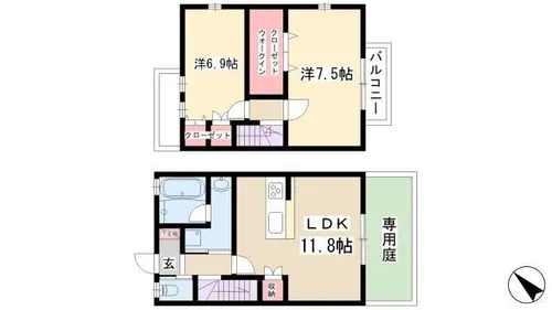 ベルノリエ桜ヶ丘の間取り