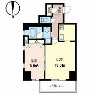 サニープレイス新梅田【0402号室】の間取り