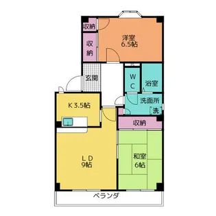 エステート徳重【3階】の間取り