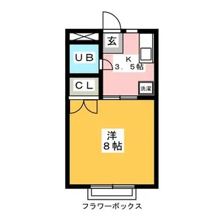 カレッジコーポ タジマ【1階】の間取り