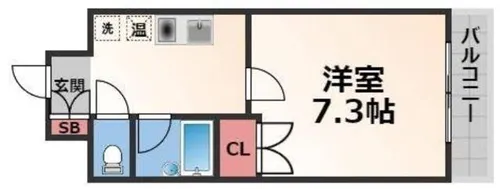 フォレスト今里【3階】の間取り