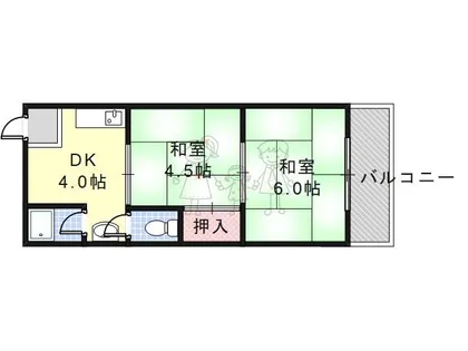 清月マンション【2階】の間取り