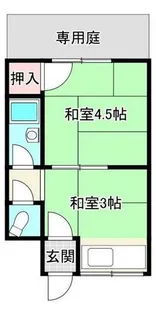 正栄荘【1号室】の間取り