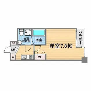 セレニテ甲子園Ⅱ【3階】の間取り