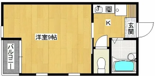 MOON下到津 D棟【104号室】の間取り