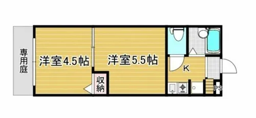 MOON赤坂 B棟【1階】の間取り