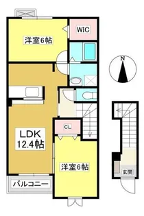 アレグレット【2階】の間取り