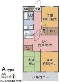 おりおのサニーハイツ【3階】の間取り