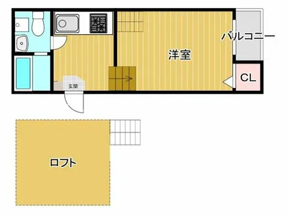 ハーモニーテラス住吉【1階】の間取り