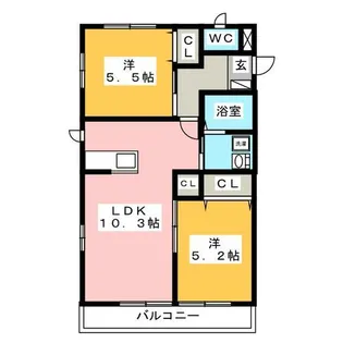 TSUBAKI A【1階】の間取り