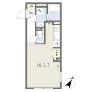 WELL COURT NAKAMURAKOUEN【3階】の間取り