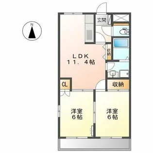 シンフォニー【1階】の間取り