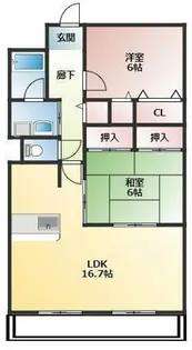 ピエール・ノーヴァ【1階】の間取り