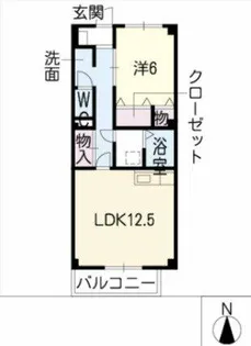 ベルバランセ鷹【2階】の間取り