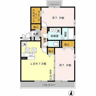 オリーブガーデン【3階】の間取り