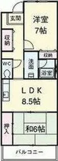スエルテ菊住【4階】の間取り