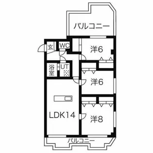 レジデンス安藤【3階】の間取り
