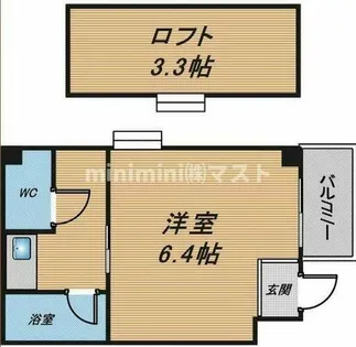 THECITY弁天町【1階】の間取り