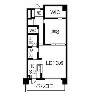ソレイユ徳川【9階】の間取り