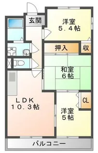 エスペランサ門真南【1階】の間取り