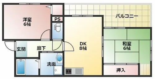 ラ・ドルチェ・ヴィータ【4階】の間取り