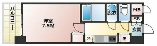 S-RESIDENCE江坂Eminence【2階】の間取り