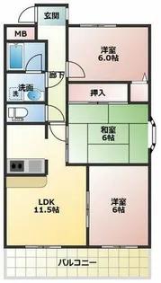 ベルドミール【5階】の間取り