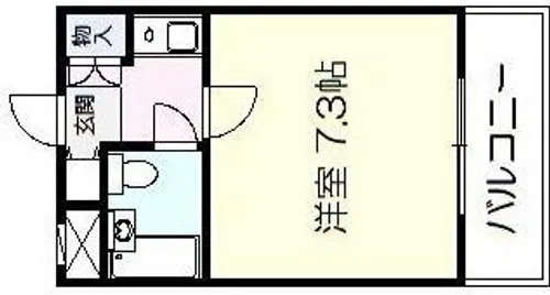 ハイツOS-1【2階】の間取り