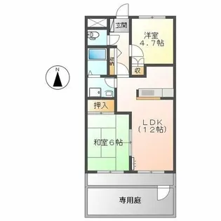 ウイング21【102号室】の間取り