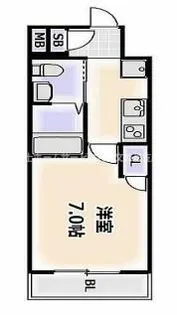 1Kの間取り画像