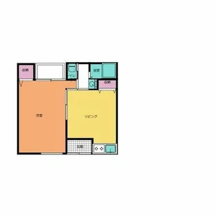 大阪府大阪市住吉区我孫子4丁目【テラスハウス】の間取り