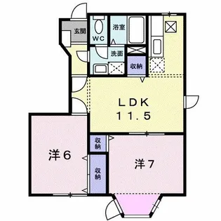 クレストール市場【1階】の間取り