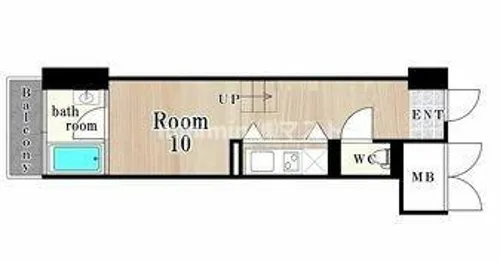 U residence 弁天町 (是空弁天)【4階】の間取り