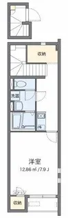 クレイノリバーサイド【2階】の間取り