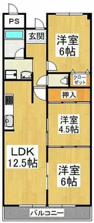ギャレ金剛【4階】の間取り