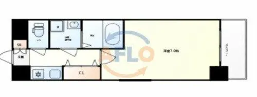 サムティ中之島公園南【7階】の間取り