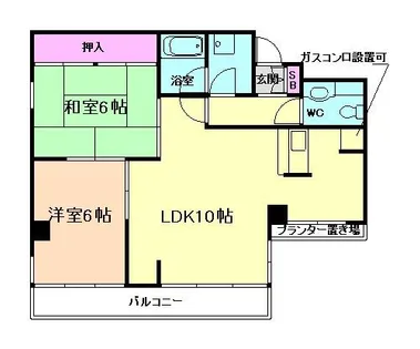 キャメルコート【105号室】の間取り