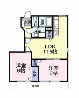 ルミエール【1階】の間取り