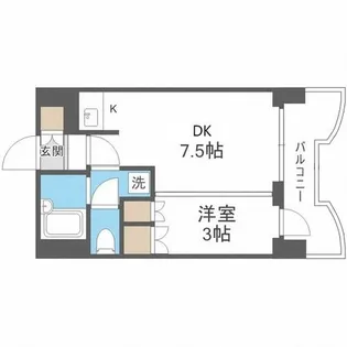 札幌ビオス館【8階】の間取り