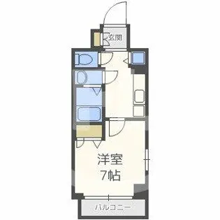 スワンズシティ難波ノーブル【3階】の間取り
