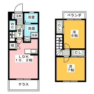 ウィステリア【1階】の間取り