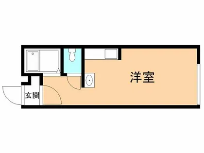 学)ハイツラポートF【1階】の間取り