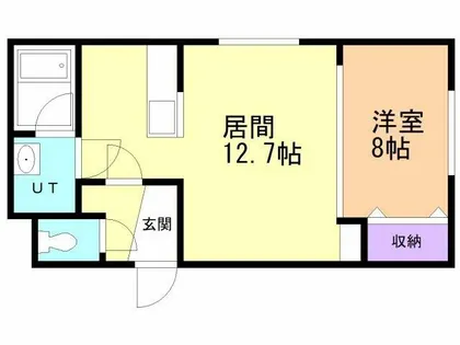 アルシオーネ【1-C号室】の間取り