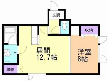 アルシオーネ【1-B号室】の間取り