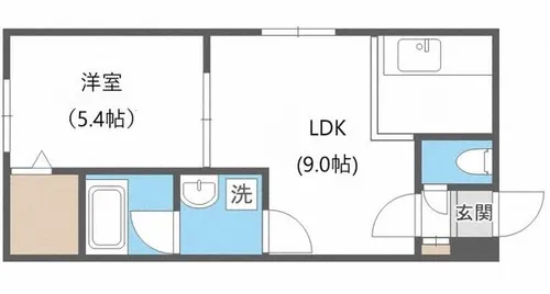 ブランノワールラヴィール南5条【3階】の間取り