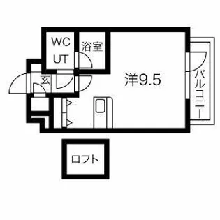 シャトー’01【702号室】の間取り