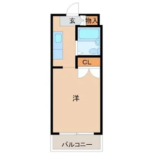メゾンスリーエイト園田【2階】の間取り