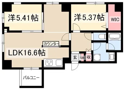 C・P・Pure隼人町【5階】の間取り