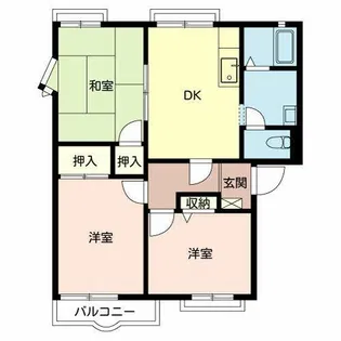アネックス御立B・C【B201号室】の間取り