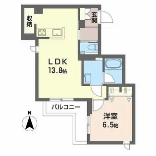 Sha Maison Eabha(エイヴァ)【0203号室】の間取り